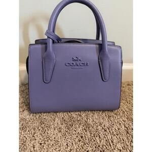 EASTER / SPRING PURSE 💐 PURPLE Coach Shoulder Bag Andrea Mini Carryall Tote